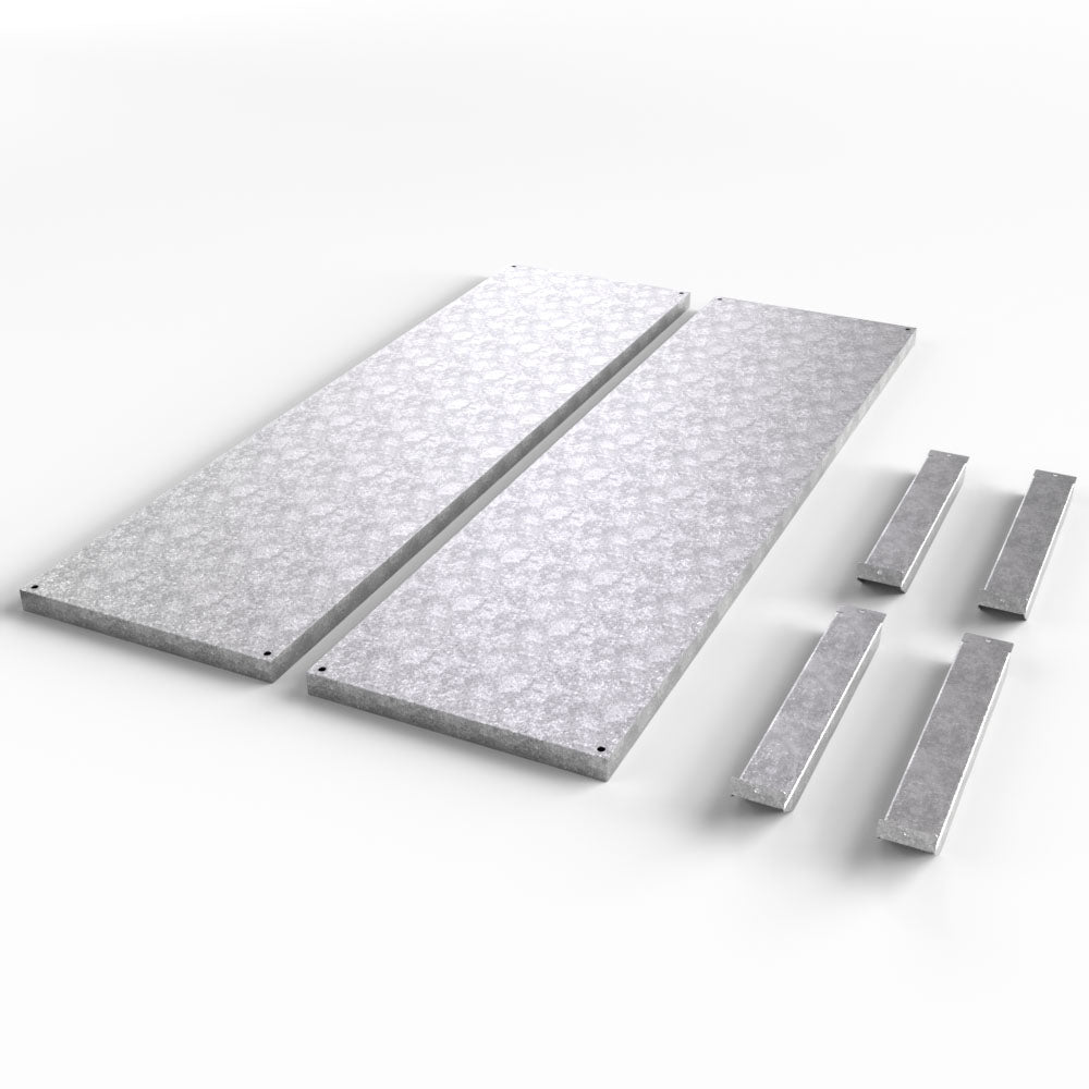 Flat Container Systems Interior Shelf Kit – 2 Shelves + 4 Brackets